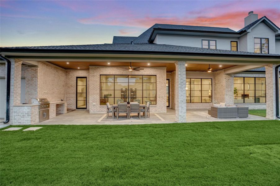 Exterior details and patio area of a home in , Houston (Image 27).