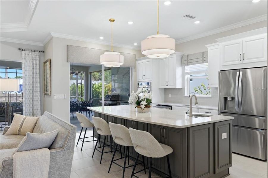 Furnished interior view inside a new home in Esplanade at Azario Lakewood Ranch, Bradenton (Image 40).