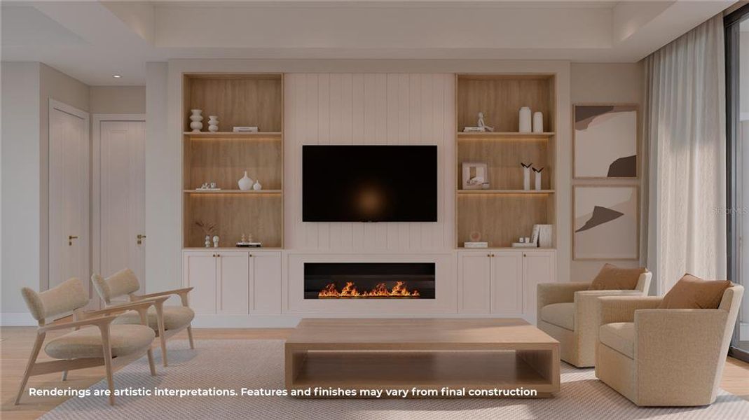 Furnished interior view inside a new home in , Tampa (Image 9). Furnished interior view inside a new home in , Tampa (Image 9).