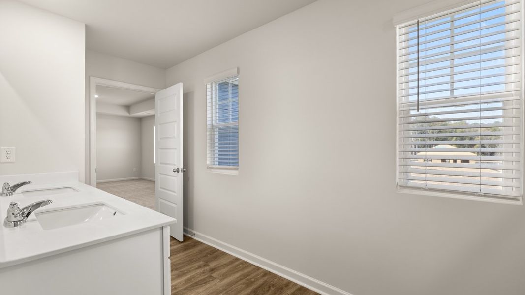 Representative furnished interior of a home built from the Galen by D.R. Horton in Fox Crossing, Griffin (Image 12).