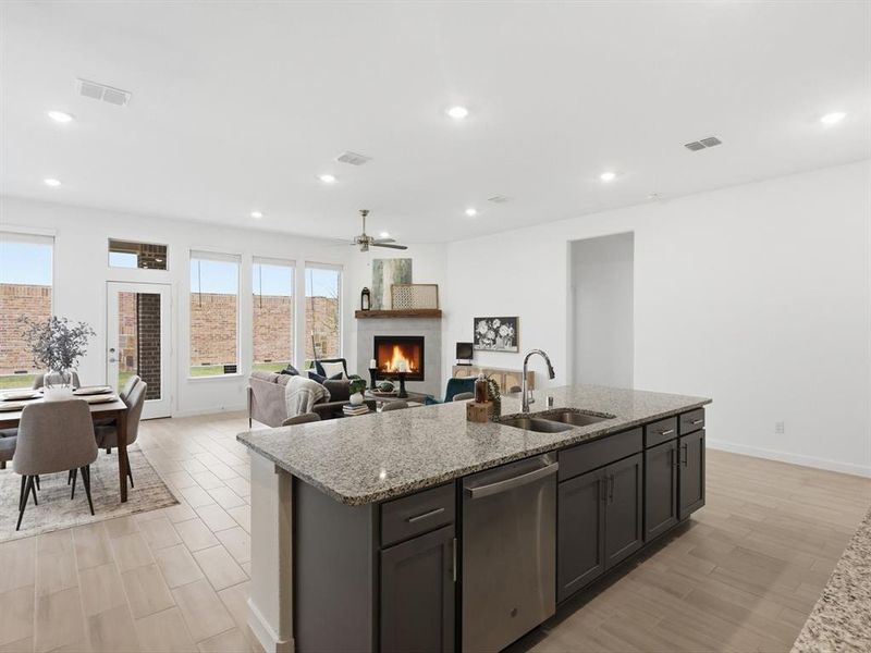 Furnished interior view inside a new home in , Little Elm (Image 6). Furnished interior view inside a new home in , Little Elm (Image 6).