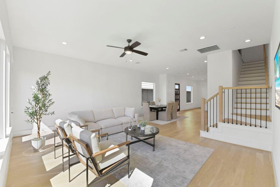 Furnished interior view inside a new home in , Houston (Image 7).