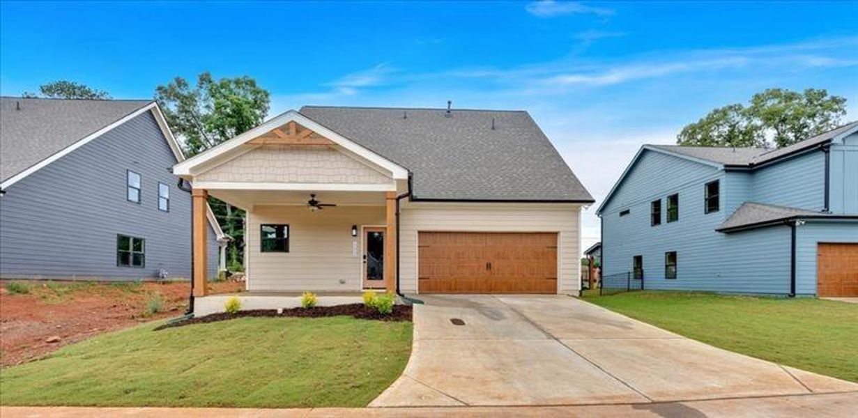 Front exterior of a new home in Ferguson Corners, Emerson, GA, highlighting curb appeal (Image 26).