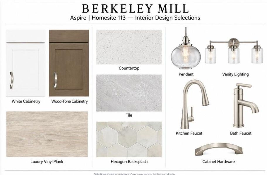 Sample of building materials used in homes in Berkeley Mill, Cumming (Image 17).