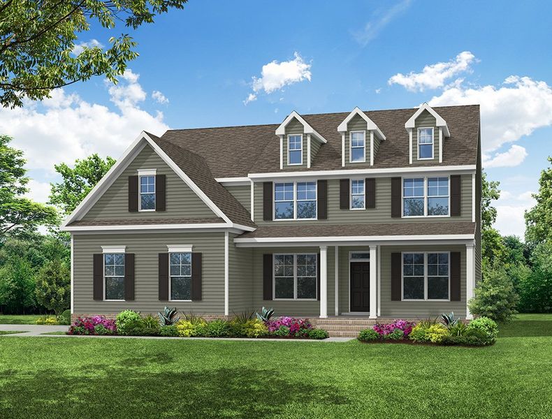 Representative exterior photo of a completed home built from the Charleston by Eastwood Homes in Hancock Farms, Aiken, SC (Image 9). Representative exterior photo of a completed home built from the Charleston by Eastwood Homes in Hancock Farms, Aiken, SC (Image 9).