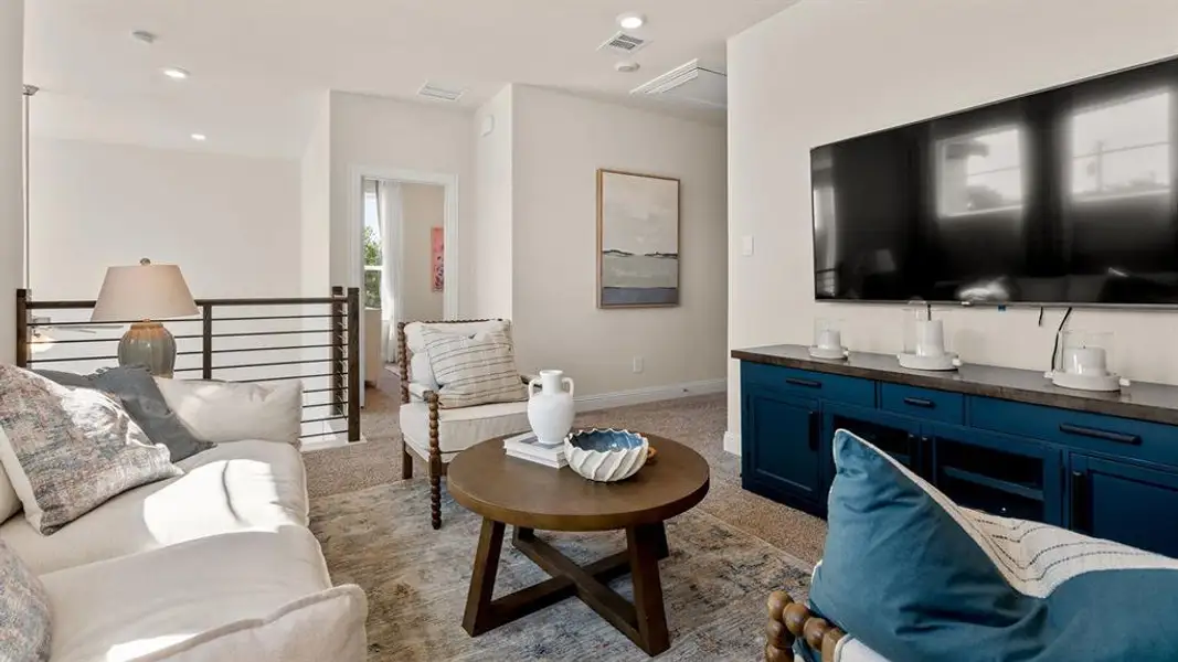 Furnished interior view inside a new home in Greenwood Square, Richardson (Image 10). Furnished interior view inside a new home in Greenwood Square, Richardson (Image 10).