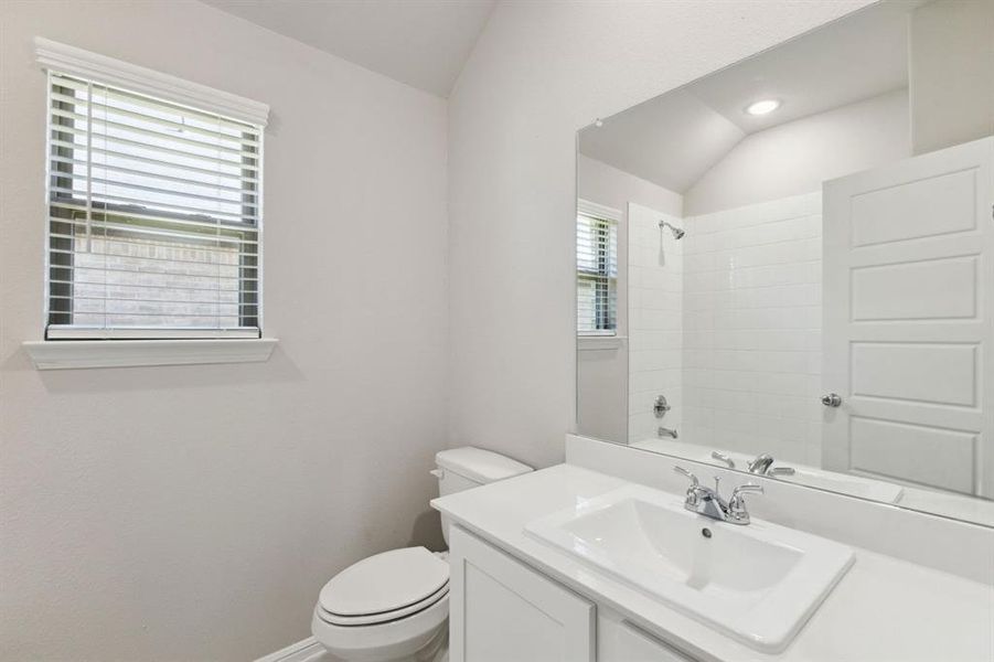 Bathroom in the Diamond home plan by Trophy Signature Homes – REPRESENTATIVE PHOTO Bathroom in the Diamond home plan by Trophy Signature Homes – REPRESENTATIVE PHOTO