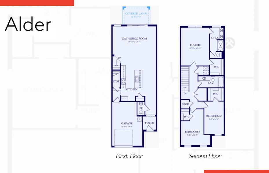 2D floor plan layout of this home in Sawgrass at Coral Lakes, Cape Coral, FL (Image 3).