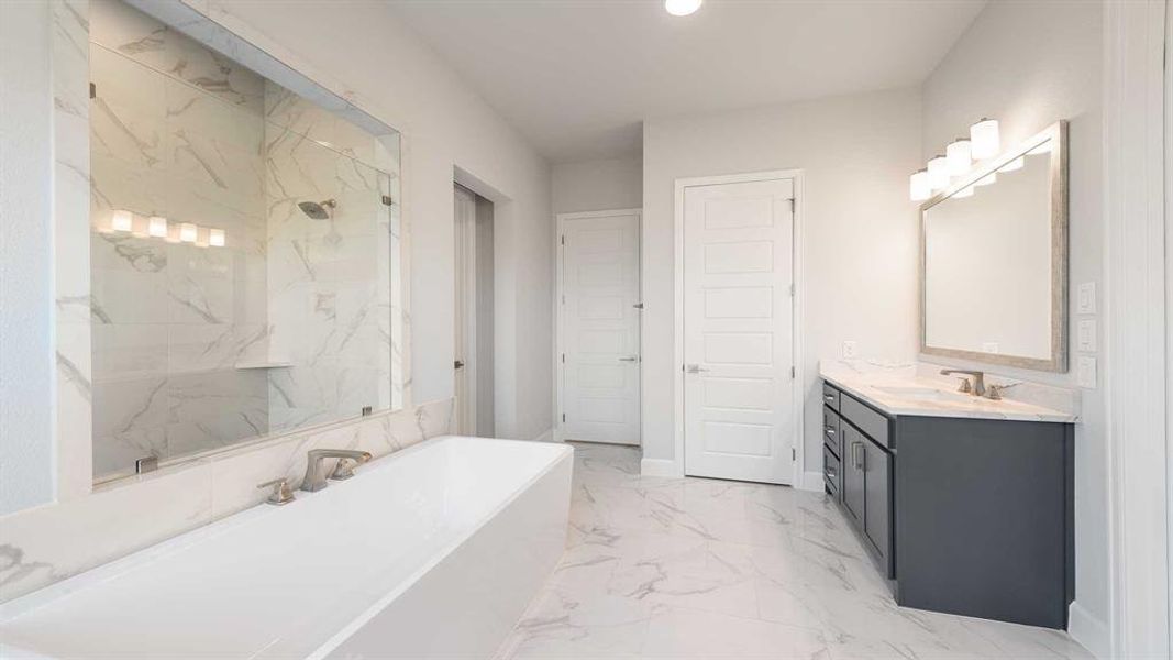 Furnished interior view inside a new home in M3 Ranch 50', Mansfield (Image 9). Furnished interior view inside a new home in M3 Ranch 50', Mansfield (Image 9).