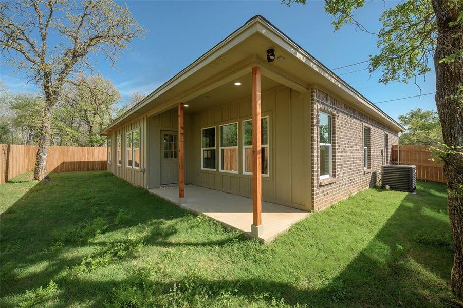 Exterior details and patio area of a home in , Mineral Wells (Image 3). Exterior details and patio area of a home in , Mineral Wells (Image 3).
