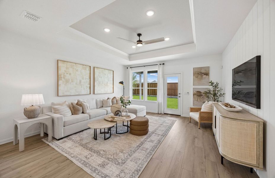 Representative furnished interior of a home built from the Emory by Pulte Homes in Wilson Creek Meadows, Celina (Image 13).