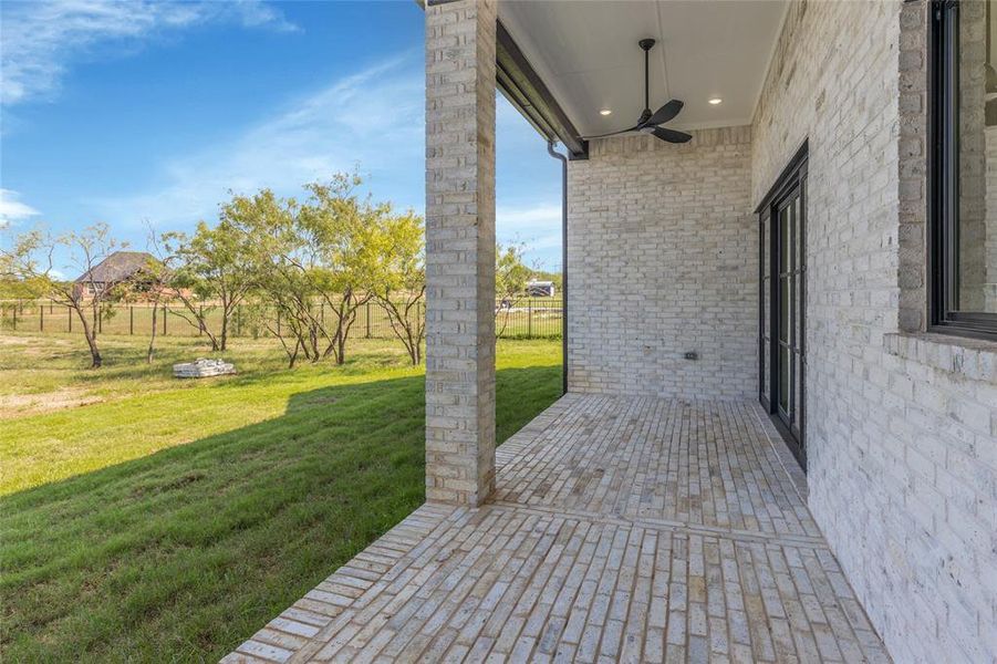 Exterior details and patio area of a home in , Joshua (Image 23).