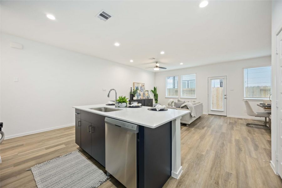 Furnished interior view inside a new home in Alaia Crossing, Houston (Image 13).