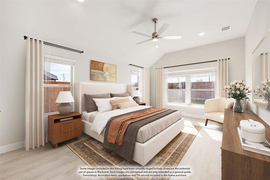 Furnished interior view inside a new home in Creekview Meadows, Pilot Point (Image 10).