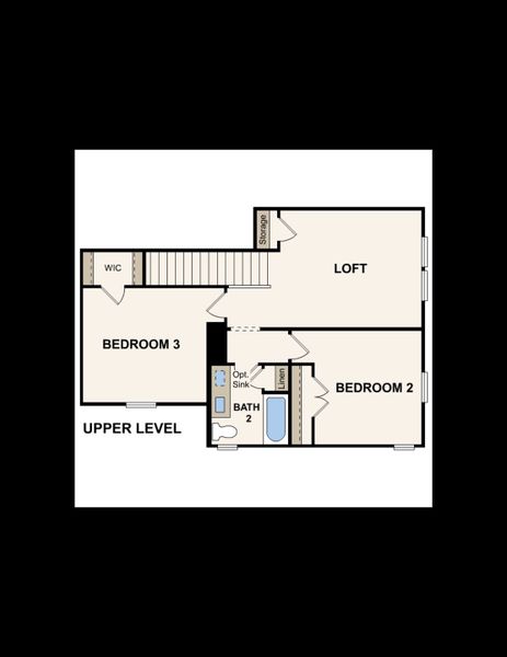 2D floor plan layout of this home in Summerwood Estates, Red Oak, TX (Image 3).