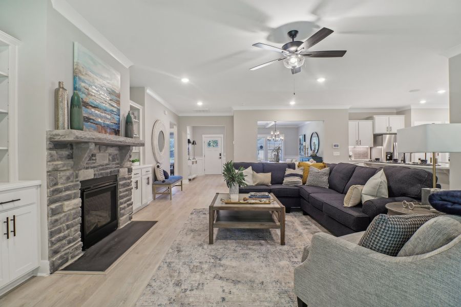Representative furnished interior of a home built from the Madeline II by Great Southern Homes in The Cove, Sumter (Image 6).