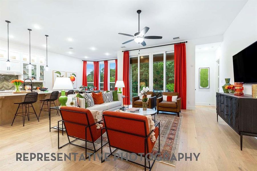 Furnished interior view inside a new home in Sonoma Verde, McLendon-Chisholm (Image 11).