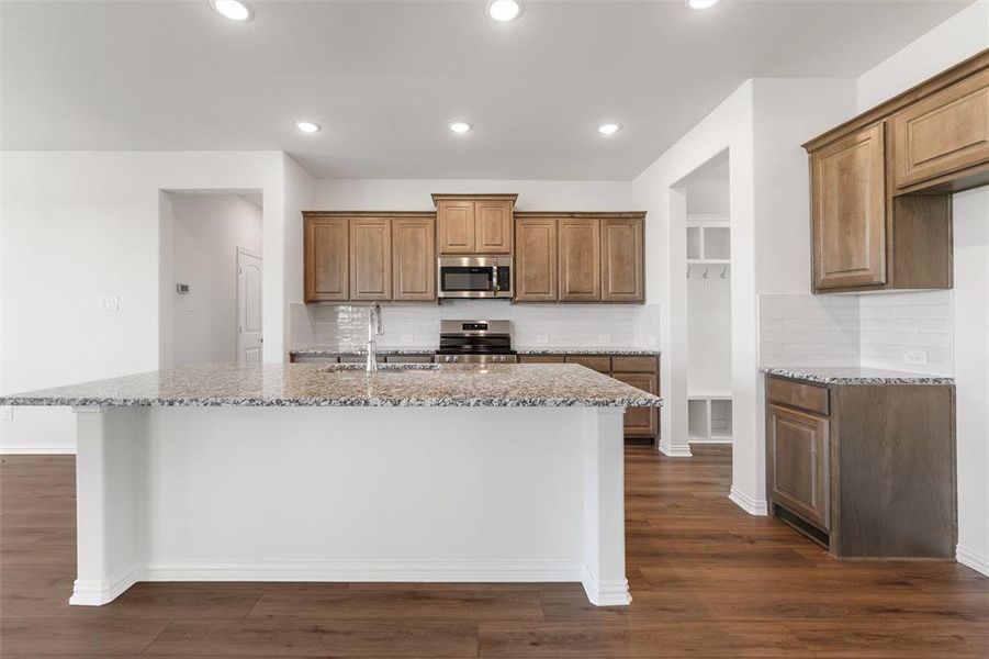 Furnished interior view inside a new home in Clear Sky Addition, Valley View (Image 8).