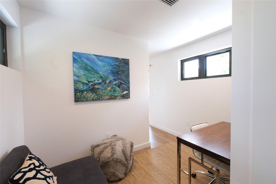 Upstairs Study, living area.  Adjacent to bedroom