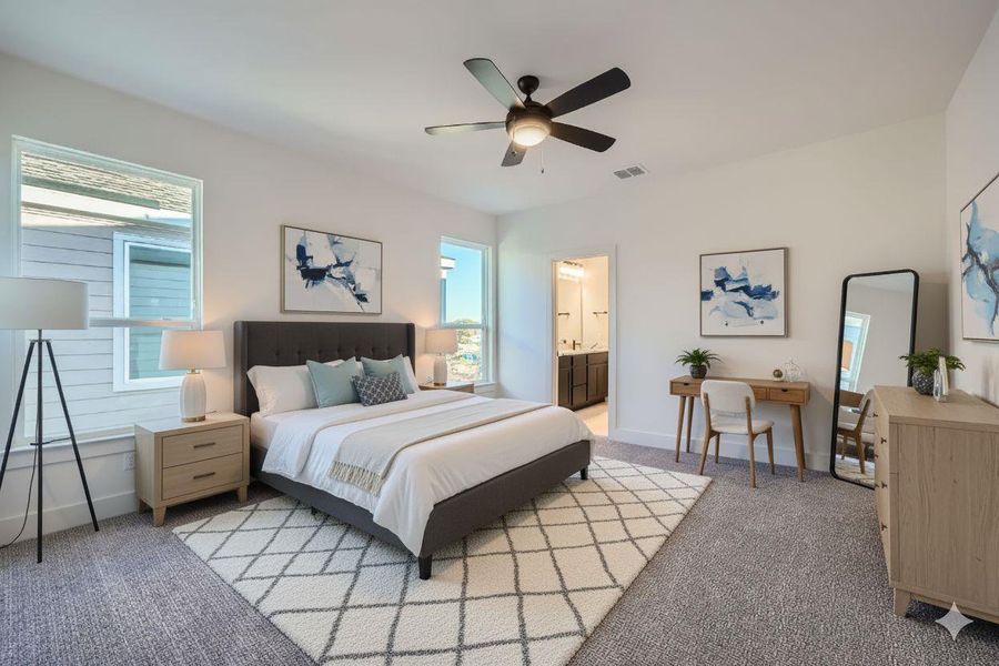 Furnished interior view inside a new home in Chester Ranch Place, Round Rock (Image 6).