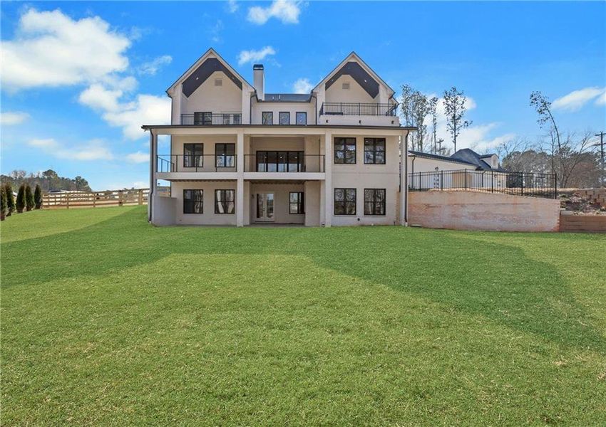 Exterior details and patio area of a home in , Milton (Image 34).