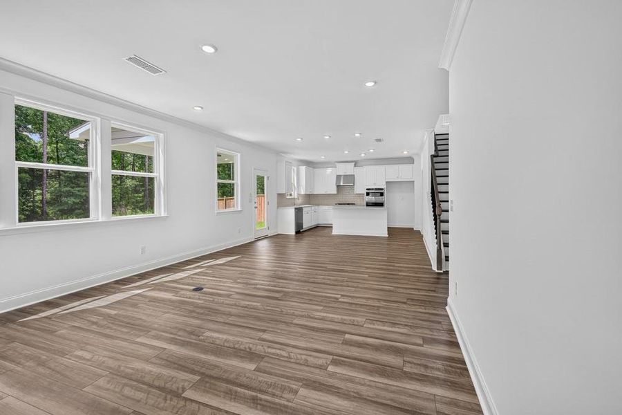 Spacious, unfurnished interior of a new home in Bennett Farm, Loganville (Image 16). Spacious, unfurnished interior of a new home in Bennett Farm, Loganville (Image 16).