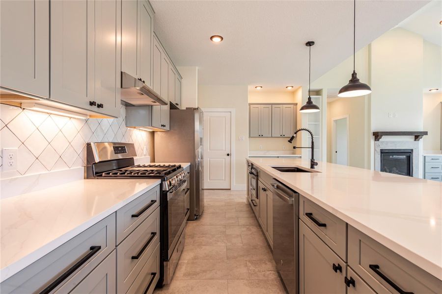 Furnished interior view inside a new home in , Santa Fe (Image 12).