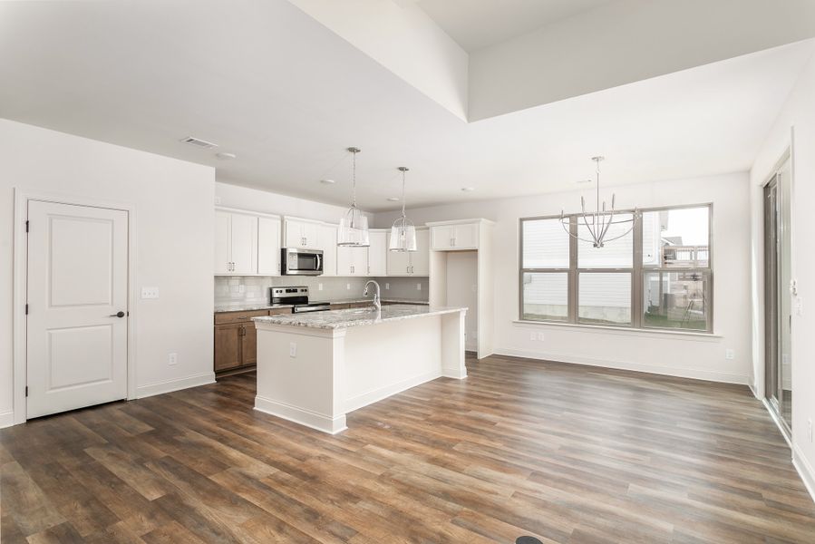 Representative furnished interior of a home built from the The Camden by Greentech Homes LLC in The Thicket at Sedman Hills, Hixson (Image 7).
