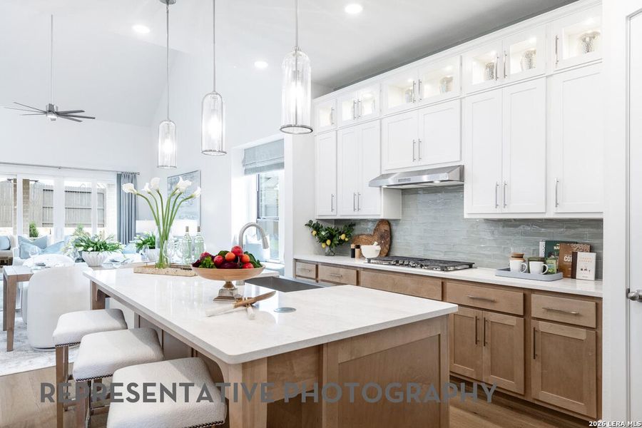 Furnished interior view inside a new home in Prominence, San Antonio (Image 5). Furnished interior view inside a new home in Prominence, San Antonio (Image 5).