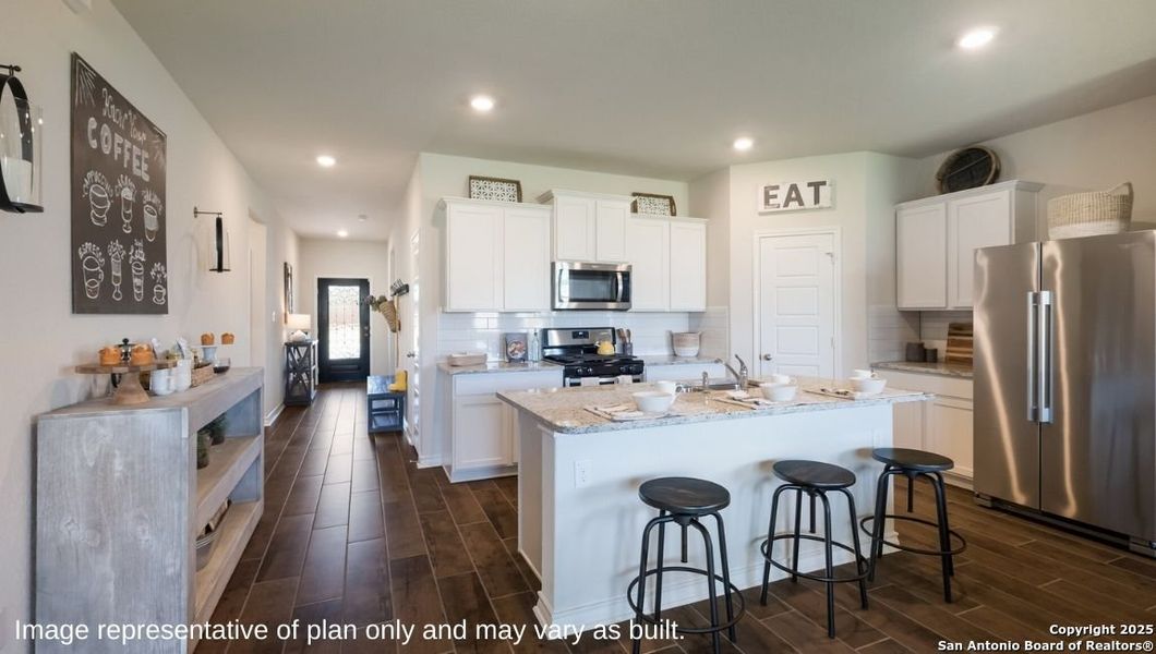 Furnished interior view inside a new home in Brookstone Creek, San Antonio (Image 14).
