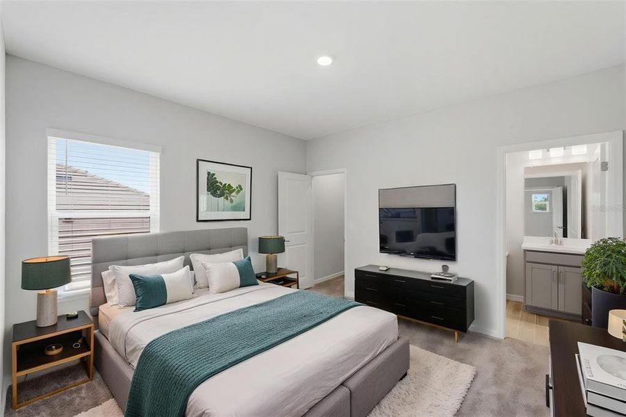 Furnished interior view inside a new home in Hammock at Two Rivers, Zephyrhills (Image 50).