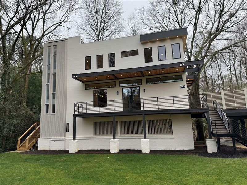 Exterior details and patio area of a home in , Atlanta (Image 3).