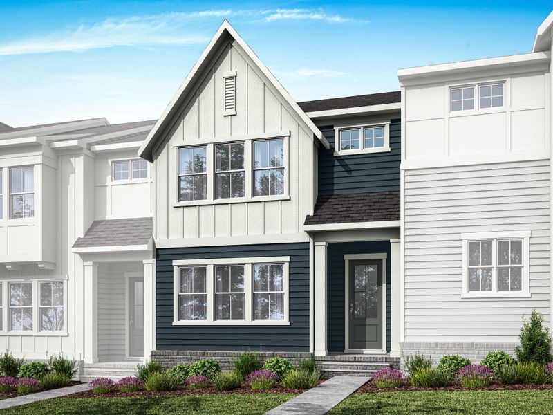 Representative exterior photo of a completed home built from the Sampson by Tri Pointe Homes in Holding Village, Wake Forest, NC (Image 21). Representative exterior photo of a completed home built from the Sampson by Tri Pointe Homes in Holding Village, Wake Forest, NC (Image 21).