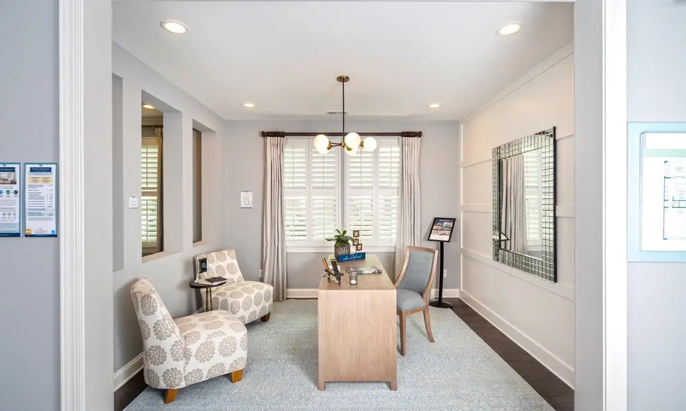 Representative furnished interior of a home built from the Coronado by Classica Homes in Weddington Grove, Weddington (Image 15).