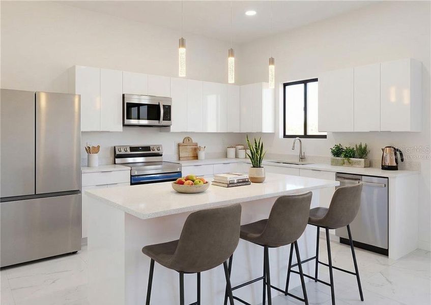 Furnished interior view inside a new home in , Cape Coral (Image 13).