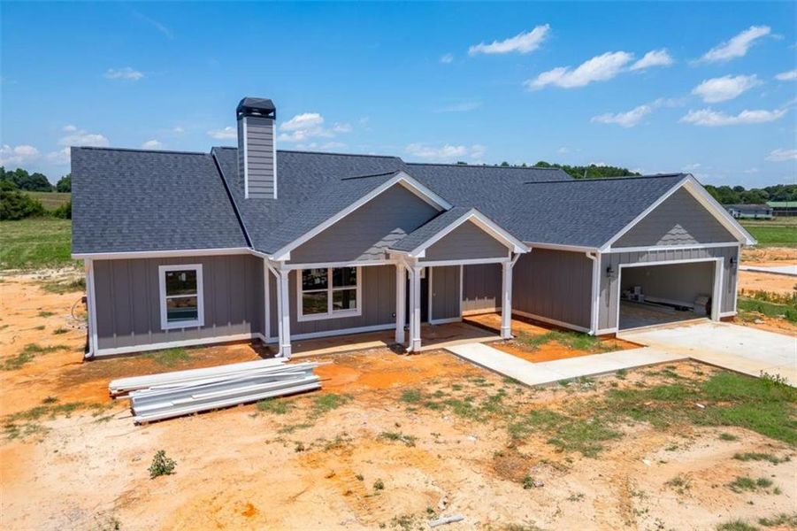 Exterior details and patio area of a home in , Hartwell (Image 1). Exterior details and patio area of a home in , Hartwell (Image 1).