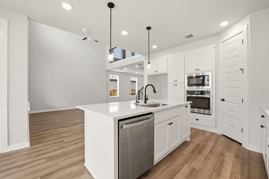Furnished interior view inside a new home in Heritage, Dripping Springs (Image 9).