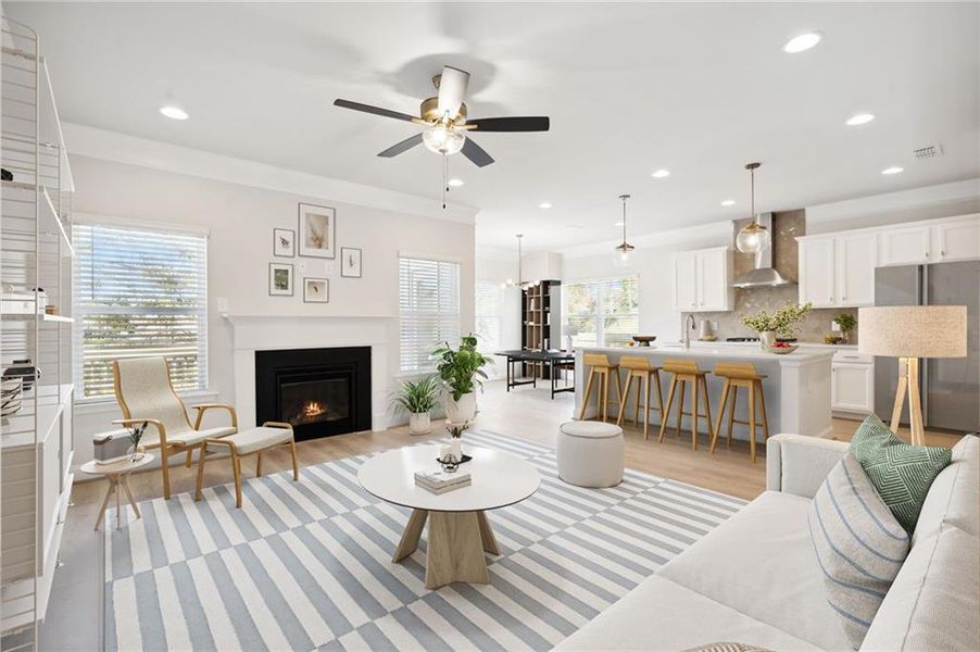 Furnished interior view inside a new home in , Ball Ground (Image 11).