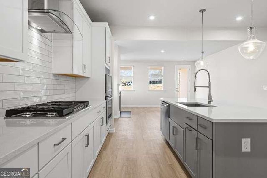 Furnished interior view inside a new home in Wehunt Meadows, Hoschton (Image 4).