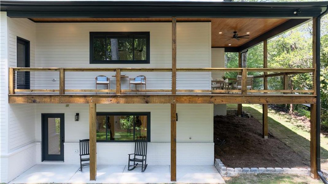 Exterior details and patio area of a home in , Smyrna (Image 29).