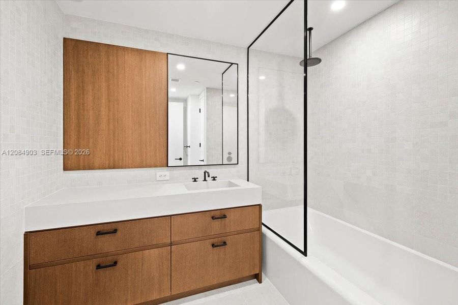 Furnished interior view inside a new home in , Miami (Image 14).