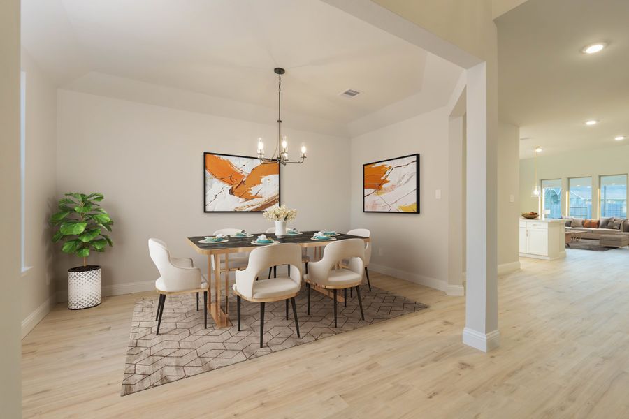 Representative furnished interior of a home built from the Lockhart by Beazer Homes in Valencia, Manvel (Image 7).
