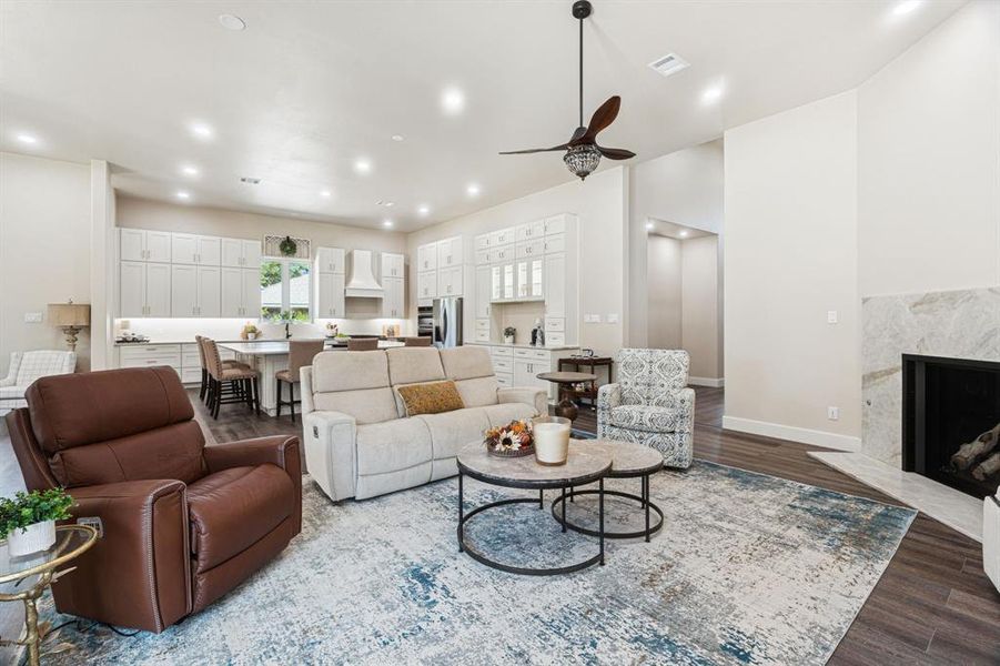 Furnished interior view inside a new home in , Highland Village (Image 28).