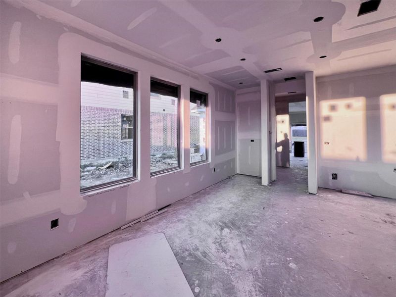 Actual progress of your home.