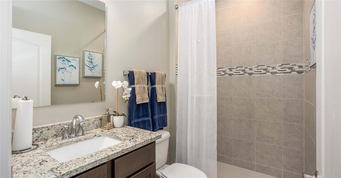 Model home - actual features may vary.