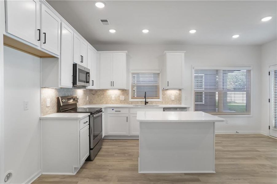 Furnished interior view inside a new home in , Cleveland (Image 13).