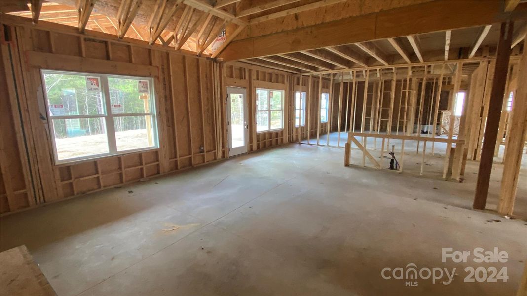 Family room Kitchen