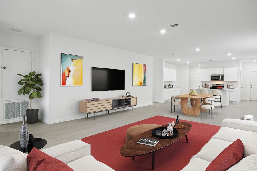 Furnished interior view inside a new home in Crosby Farms, Crosby (Image 5).