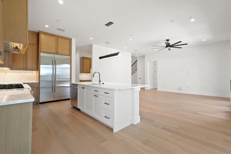 Furnished interior view inside a new home in Milky Way at River Place, Austin (Image 6).