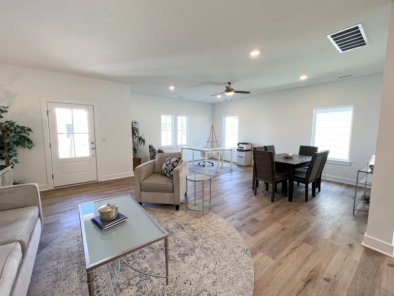 Representative furnished interior of a home built from the Cypress by Perfection Builders in Heritage Commons, Andover (Image 6).